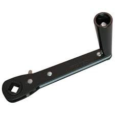 Lower 20" potrtion of arm with holes to adjust crank handle