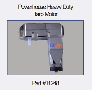 Powerhouse Heavy Duty 70:1 Tarp Motor with Cast Aluminum Housing; 12V