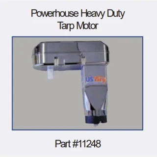 Powerhouse Heavy Duty 70:1 Tarp Motor with Cast Aluminum Housing; 12V