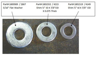 Shim - 1/2" Inside Dimension x 7/8" Outside Dimension x .075"