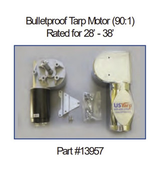 Bulletproof 90:1 Tarp Motor; 12 Volt