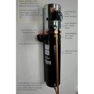 Donovan Hydraulic Tower Direct Left | Hydraulic Pump Assembly, Complete