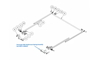 14 Coil Undermount Spring Assembly for AE - Passenger Side
