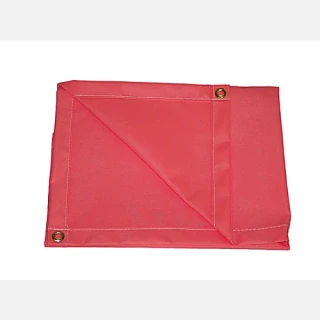 17 oz. Salmon Neoprene Coated Fiberglass Blanket w/ Grommets 24'' Apart