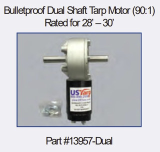 Bulletproof Motor, 12 Violate, 90:1, Dual Shaft