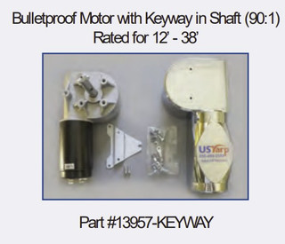 Bulletproof Motor, 12 Violate, 90:1 with 3/16" keyway