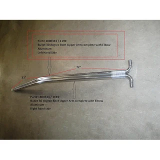 Upper Arm w/30 degree Bend - Passenger Side - Bullet System
