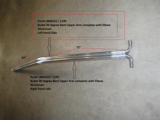 Upper Arm w/30 degree Bend - Passenger Side - Bullet System