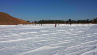 150' x 200' Landfill Cap Cover | Stockpile Pile Cover | Salt Pile Cover