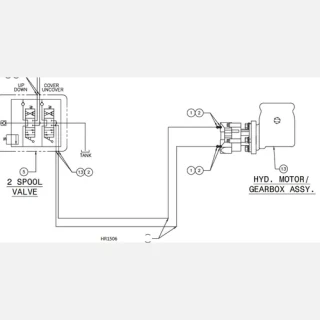 Hydraulic Hose, -6 x 144 inches L x