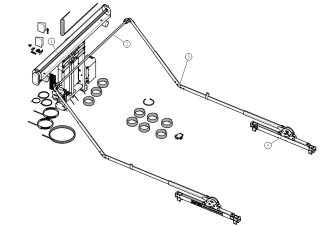DC352, SD Dual Stage Tower, Super Slider Pivot, Wide Bow Set, 45° Offsets