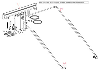 DC400, SD Adjustable Tower, 6 Spring Top Mount Pivot, Wide Bow Set