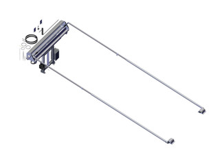 DC422, SD Dual Stage Tower, 12 Spring 160 inches Top Mount Ext Duty Pivot, Extreme Bow Set