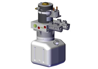 Hydraulic Power Unit, 12 Volt, 2 Valve