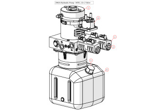 Hydraulic Power Unit, 12 Volt, 2 Valve
