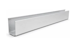 Aluminum Square Front - 10" Rise X 11-1/4" Deep X 96"