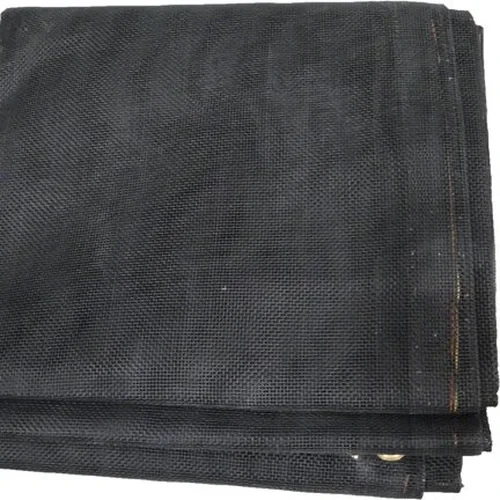 Standard 11 feet x 11 feet Black Mesh Tarp (7 feet x 42 feet)