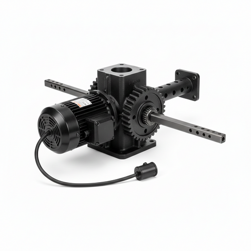 Electric Head Assembly, Adjustable tarp axle, Barrel Switch,50:1 motor, 50 feet wire.