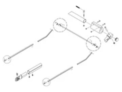 Electric Head Assembly, Adjustable tarp Axel, Trombetta Switch,50:1 motor, 50' wire