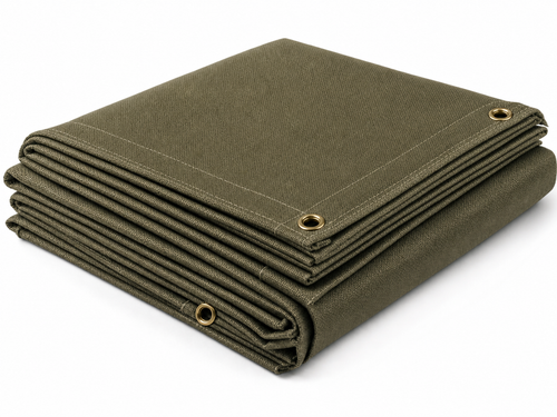 Cotton Canvas Tarps, Water & Mildew Resistant