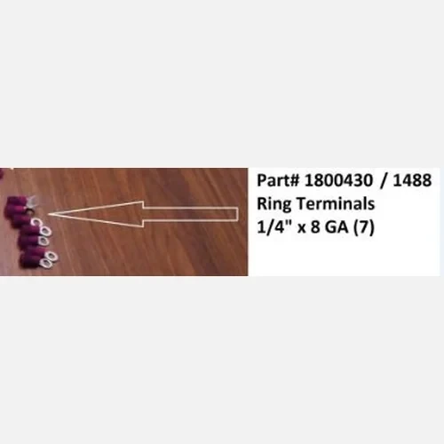 Ring Terminal - 1/4" x 8 Gauge