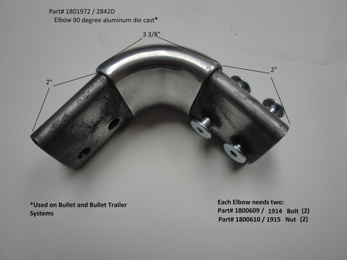 Elbow - 90° - Aluminum Die Cast (2842D/1801972)