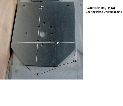 Universal Bearing Plate - Zinc (20-3270Z/1802000)