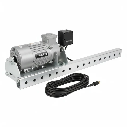 Electric Head Assembly, Adjustable tarp Axel, Barrel Switch,60:1 motor, 50' wire
