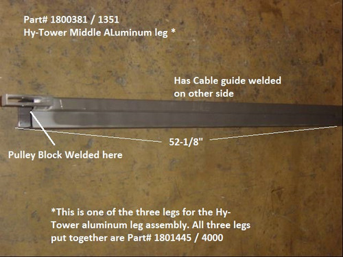 Aluminum Leg Assembly - Medium (20-1351/1800381)