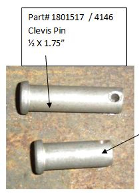 Clevis Pin - 1/2" x 1-3/4" (20-4146/1801517)