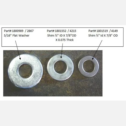Shim - 1/2" Inside Dimension x 7/8" Outside Dimension x .075"