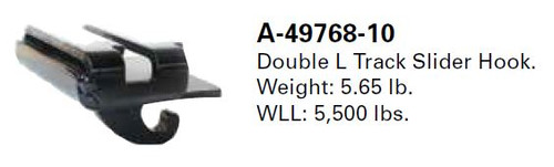 Double L Track Slider Hook (A-49768-10)