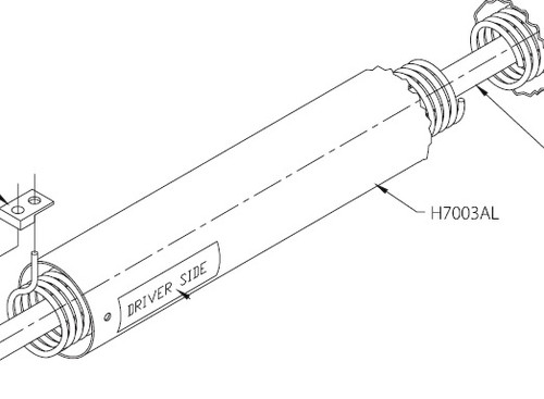 Alum Roller Tube H7002C Roller