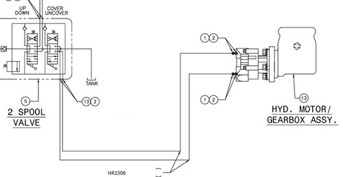 Hydraulic Hose, -6 x 144inL x
