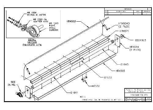 Roller Assy, HR1500PTO