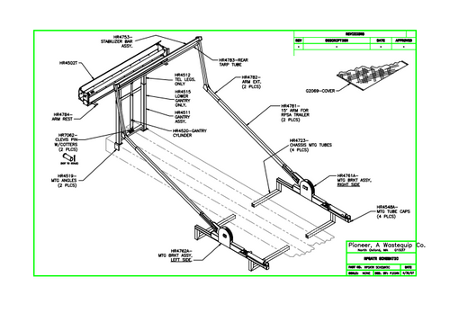 15 feet ARM FOR RPSA TRAILER