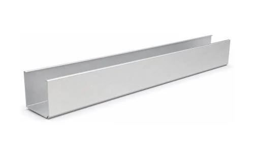 Aluminum Square Front - Flat X 10" Deep X 96"