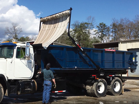SWAT Automatic Waste Tarping System for Roll-Off Trucks