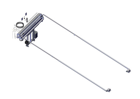 DC422, SD Dual Stage Tower, 12 Spring 160 inches Top Mount Ext Duty Pivot, Extreme Bow Set