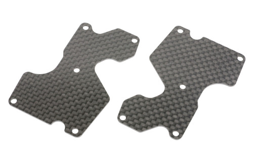 E2157 Graphite Rear Lower Suspension Arm Mount Plate 2pcs (1.2mm): X8/8E