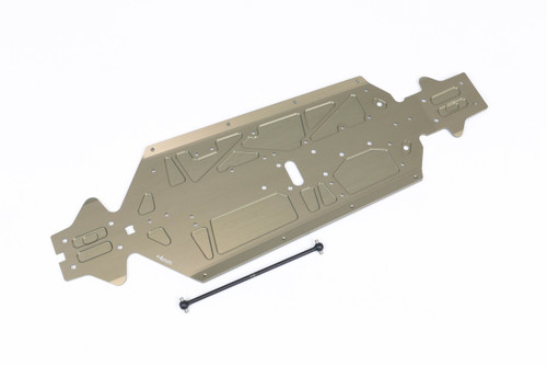 E2437/1 Chassis +4mm w/ Rear Center Drive Shaft 119mm: X8R ECO/8R ECO US Edition
