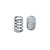 T2506 Rear Shock Spring L26/1.6 5.75T (Silver) 2pcs: MTX7/6
