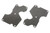 E2157 Graphite Rear Lower Suspension Arm Mount Plate 2pcs (1.2mm): X8/8E