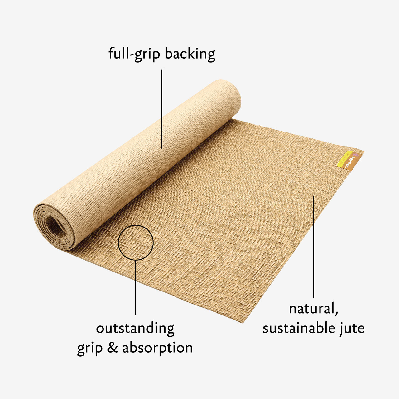 Sattva Jute Mat Natural Jute Yoga Mat Radiant Life