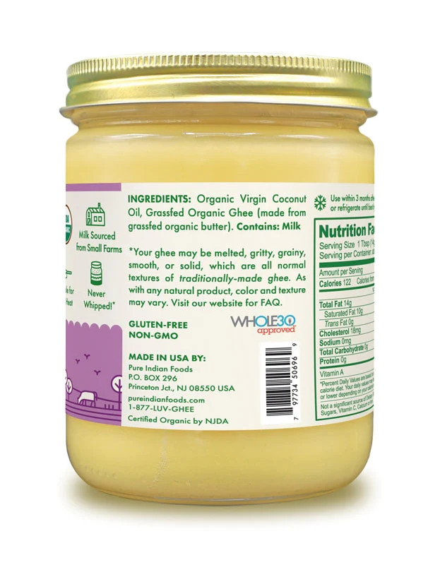 Primalfat Organic Coconut Ghee -14.2 oz. | Radiant Life