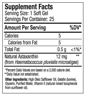 Hawaiian Astaxanthin - 12mg