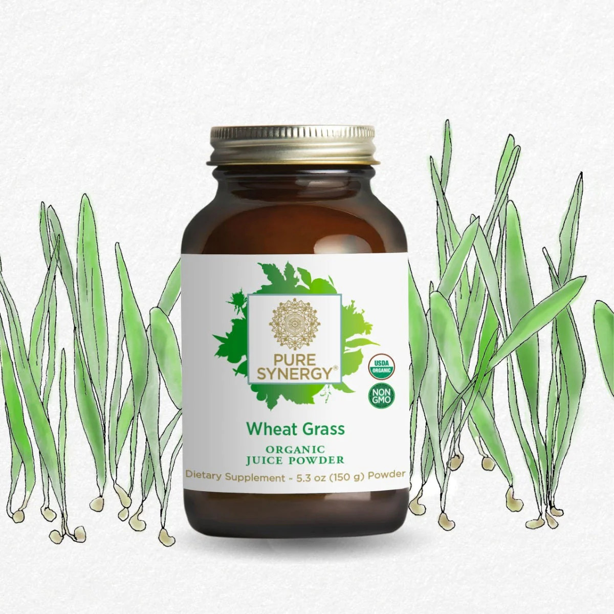 016029 - Organic Wheat Grass Juice - 5.3 oz Powder