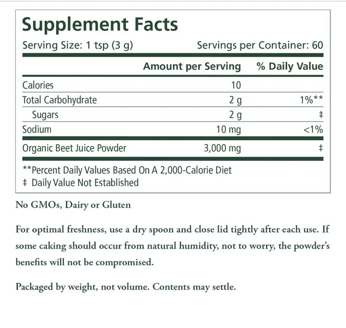 Concentrated Organic Beet Juice Powder by Pure Synergy