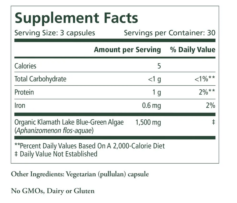 Organic Blue-Green Algae
