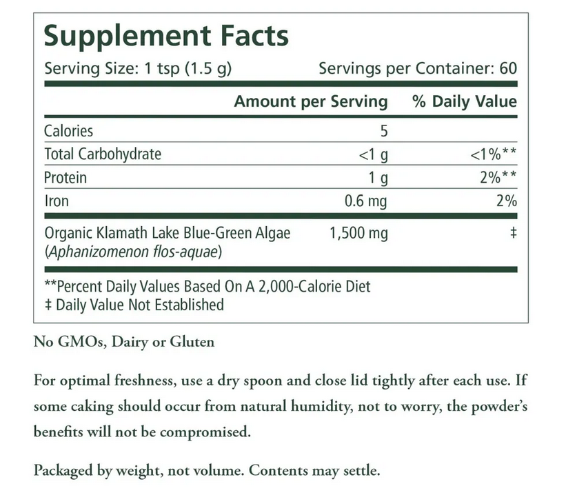 Organic Blue-Green Algae